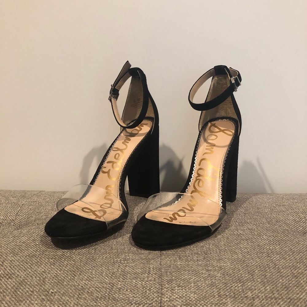 Yaro Heels/black and clear